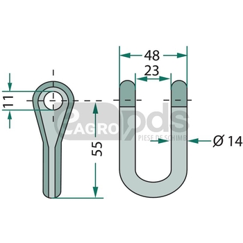 Cercel de arc - GRANIT [18063-SMA-71]