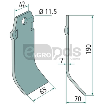 Cutit tocatoare - GRANIT [18063-SPR-06]