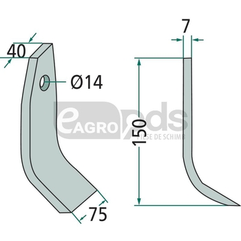 Cutit tocator - GRANIT [18063-TAA-03]