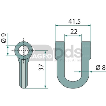 Cercel de arc - GRANIT [18063-TRR-03]