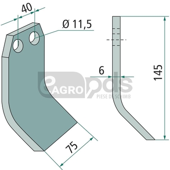 Cutit batator - GRANIT [18063-UGE-02]