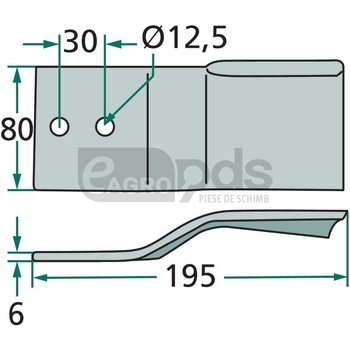 Cutit tocatoare - GRANIT [18063-UNG-01]