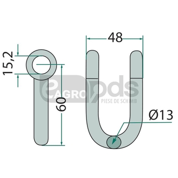Cercel de arc - GRANIT [18063-UNI-07]