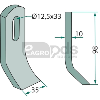 Cutit tocatoare - GRANIT [18063-VOT-52]
