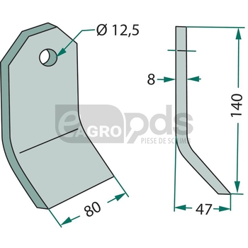 Cutit tocator - GRANIT [18063-ZZZ-33]