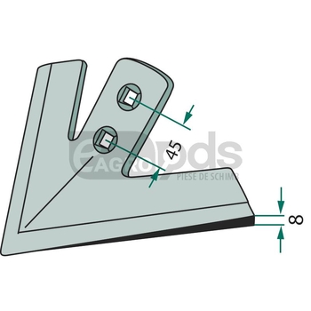 Brazdar laba de gasca - GRANIT [18065 00007]
