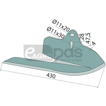 Brazdar pentru cultivator - GRANIT [180681321]