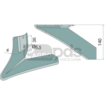 Brazdar pentru cultivator - GRANIT [180681326]