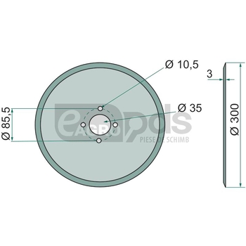 Disc brazdar - GRANIT [180700001]