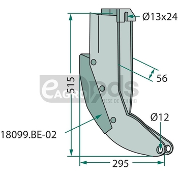 Brazdar patina pentru semanatoare - GRANIT [18099.BE-01]