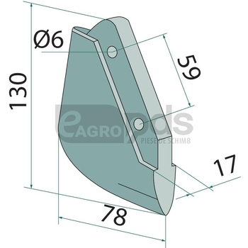 Patina brazdar - semanatoare Monosem NG - GRANIT [18099.MO-04]