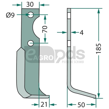 Cutit unghiular - GRANIT [180AGR-04R]
