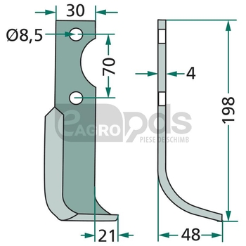 Cutit arcuit - GRANIT [180AGR-19L]