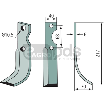 Cutit de frezat - GRANIT [180BEN-04R]