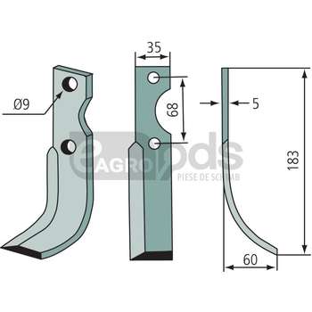 Cutit de frezat - GRANIT [180BEN-11R]