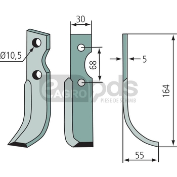 Cutit de frezat - GRANIT [180BEN-17R]
