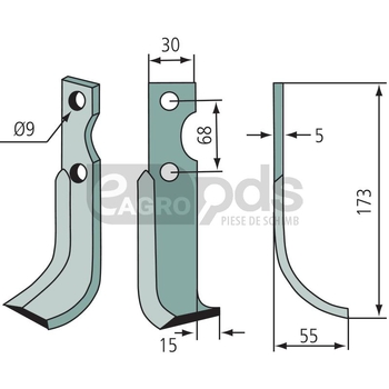 Cutit de frezat - GRANIT [180BEN-21L]