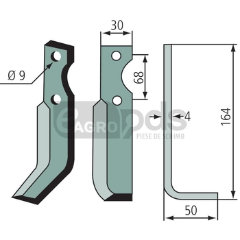 Cutit de frezat - GRANIT [180BEN-29R]
