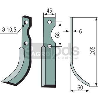 Cutit de frezat - GRANIT [180BEN-30R]