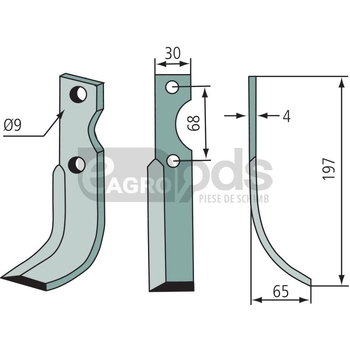Cutit de frezat - GRANIT [180BEN-43L]