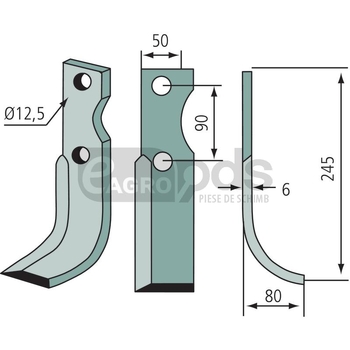 Cutit arcuit - GRANIT [180BER-15L]