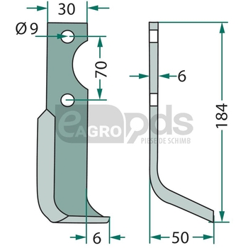 Cutit freza - GRANIT [180BRE-12R]