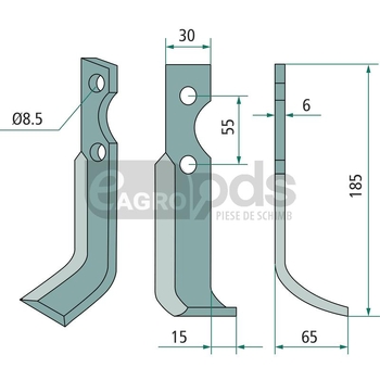 Cutit freza - GRANIT [180CAR-03L]