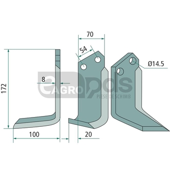 Cutit freza - GRANIT [180CAR-04L]