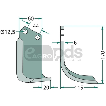 Cutit arcuit - GRANIT [180CEL-13L]