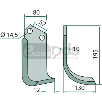 Cutit arcuit - GRANIT [180CEL-31L]