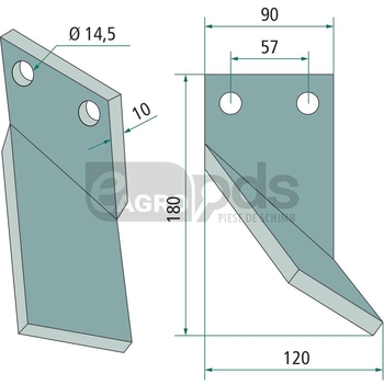 Cutit rotor - GRANIT [180COM-13L]