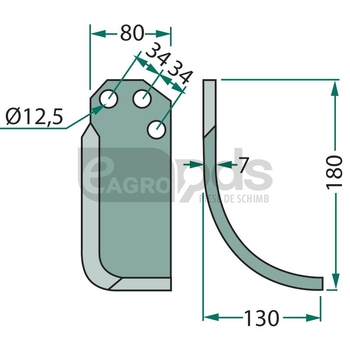 Cutit arcuit - GRANIT [180CRR-02R]