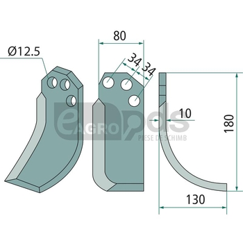 Cutit arcuit - GRANIT [180CRR-05R]