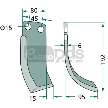 Cutit arcuit - GRANIT [180EBE-03R]