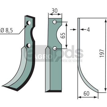Cutit de frezat - GRANIT [180EUR-01L]
