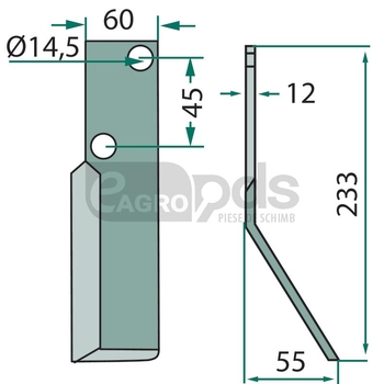 Cutit rotor - GRANIT [180FAL-07R]