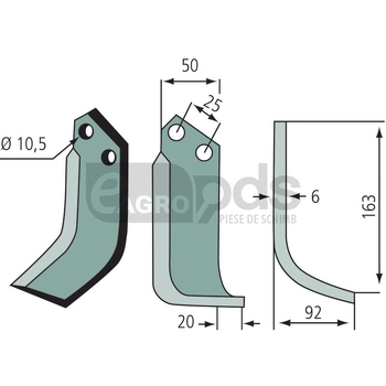Cutit de frezat - GRANIT [180FER-13R]