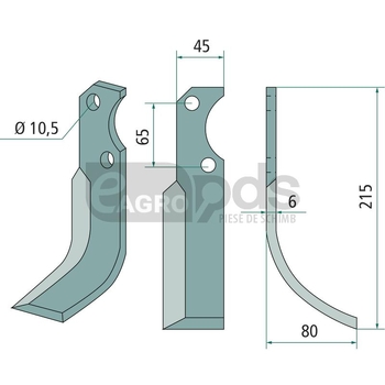 Cutit freza - GRANIT [180FOR-05R]