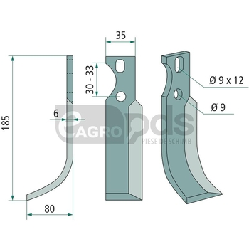 Cutit arcuit - GRANIT [180GOL-15L]