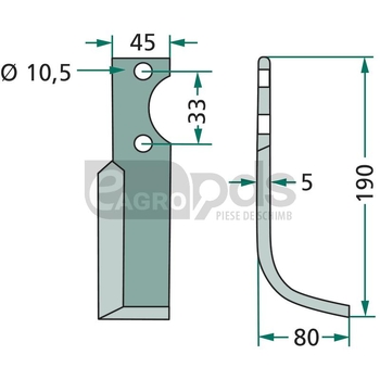 Cutit arcuit - GRANIT [180GOL-17L]