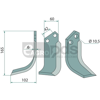 Cutit freza - GRANIT [180GOL-39L]