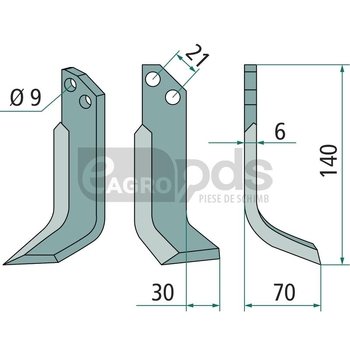 Cutit de frezat - GRANIT [180GRI-04R]