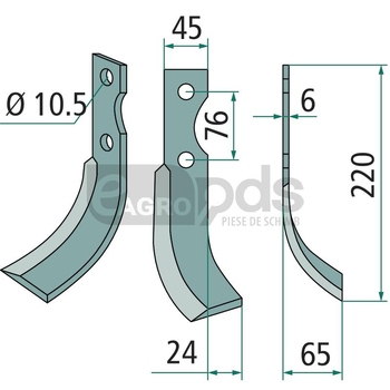 Cutit de frezat - GRANIT [180GRI-08R]