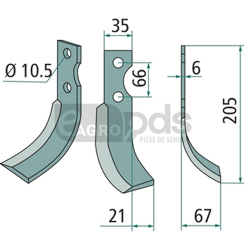 Cutit de frezat - GRANIT [180GRI-09L]