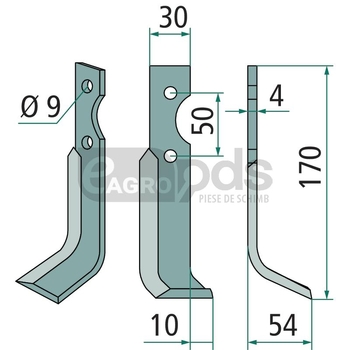 Cutit freza - GRANIT [180GRI-17L]