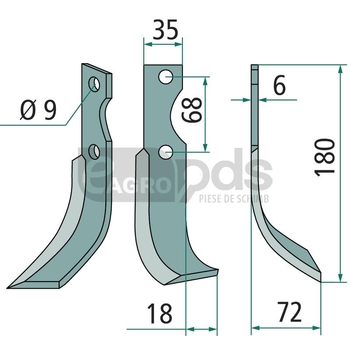 Cutit de frezat - GRANIT [180GRI-21L]