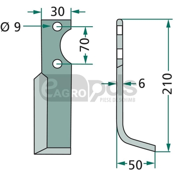 Cutit arcuit - GRANIT [180GUT-51R]