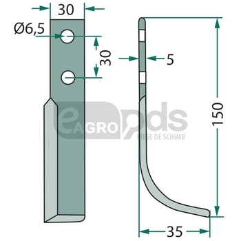 Cutit arcuit - GRANIT [180HOL-05R]