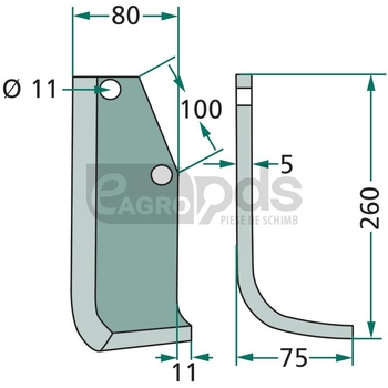 Cutit arcuit - GRANIT [180HOL-57R]