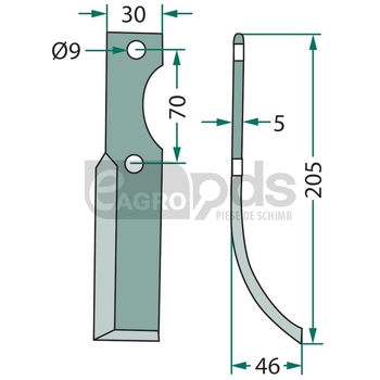 Cutit arcuit - GRANIT [180HON-03L]